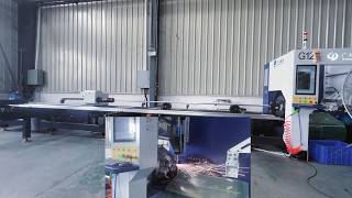 Laser Cutting Aluminum Tubes with High-Speed Precision | Factory Production Process