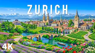 Zurich 4K 🇨🇭 Explore Historic Streets, Scenic Lakes & Swiss Mountains – 4K UHD