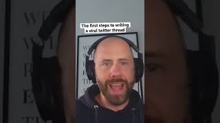 The first steps to writing a viral twitter thread #shorts