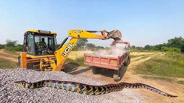 Jcb 3dx Backhoe Loading Greet In Mahindra Tractor Trolley | Jcb tractor video | Jcb Video