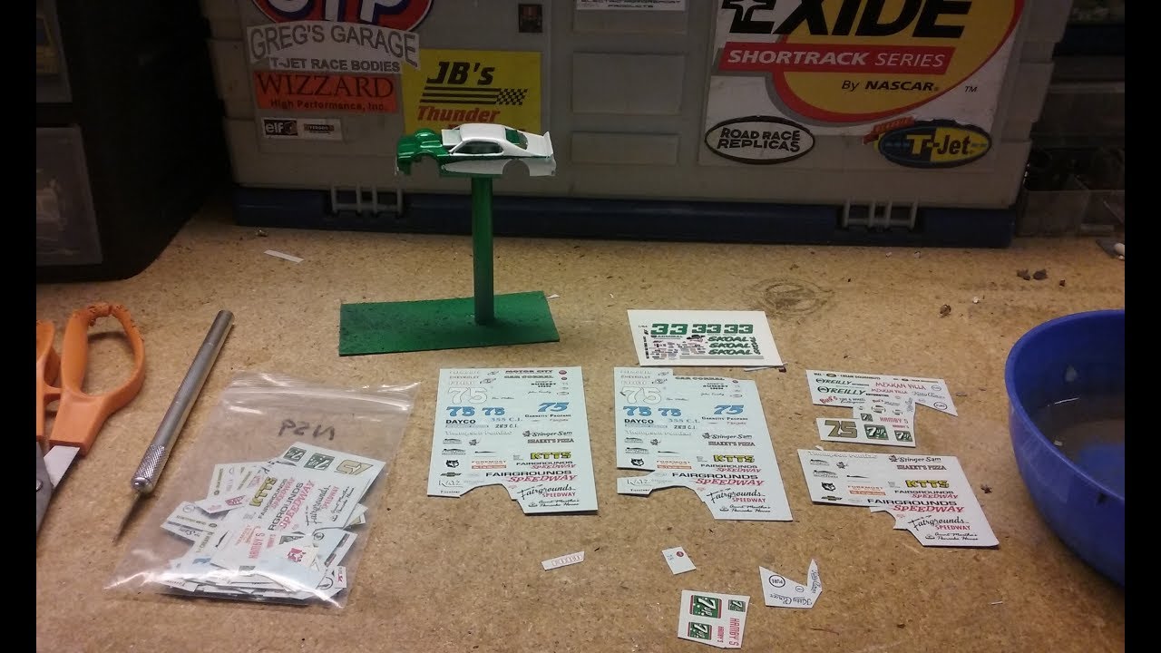 Putting on the decals on the project car YouTube