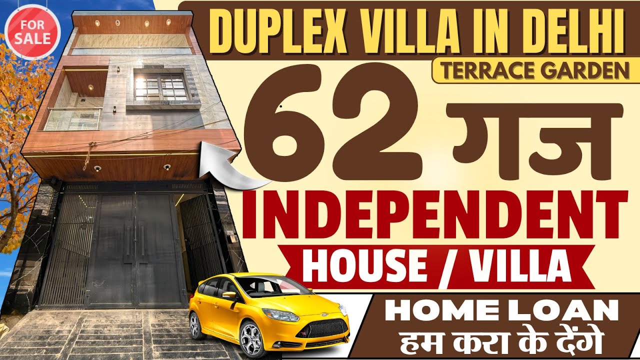 🤩DUPLEX VILLA🤩 62 Gaj jad se makan in uttam nagar | 62 gaj independent house for sale in delhi ncr