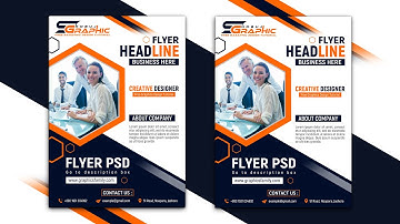 Business A4 Flyer Design - Photoshop CC Tutorial