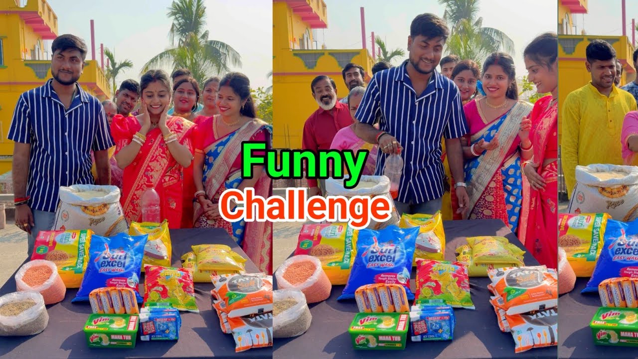 Grocery Items for Newly Married Couple and other people Funny Challenge Video