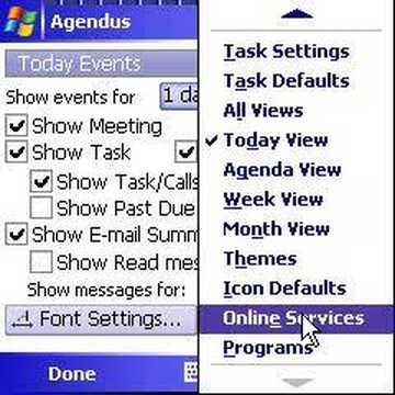 Agendus for Windows Mobile - how to change weather location