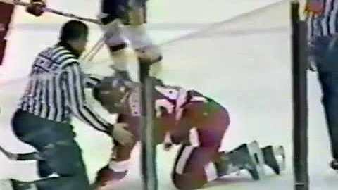 Bob Probert vs Todd Ewen Round 1 Jan 24, 1987