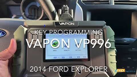 2023 Vapon VP996 Key programming FORD 2014 Explorer