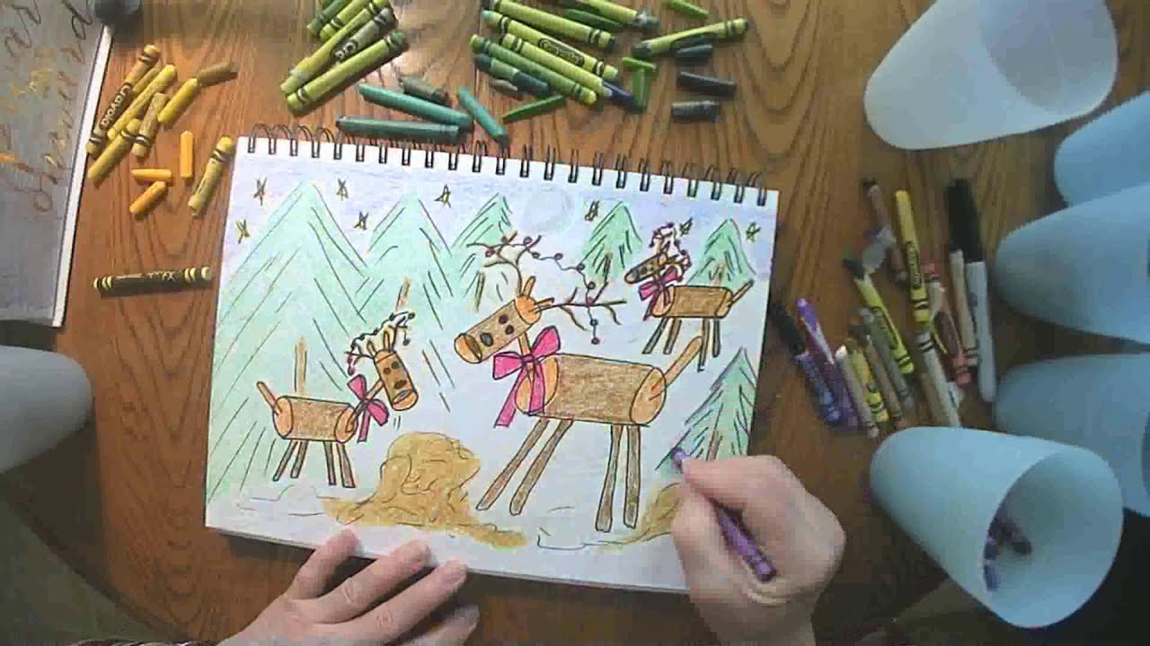 Rustic Deer in the Moonlight December 24 2020 grammasfolkart