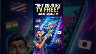 Any Country का कोई भी TV Channel FREE में देखो 😱🌍📺 #shorts #tech #shortsfeed