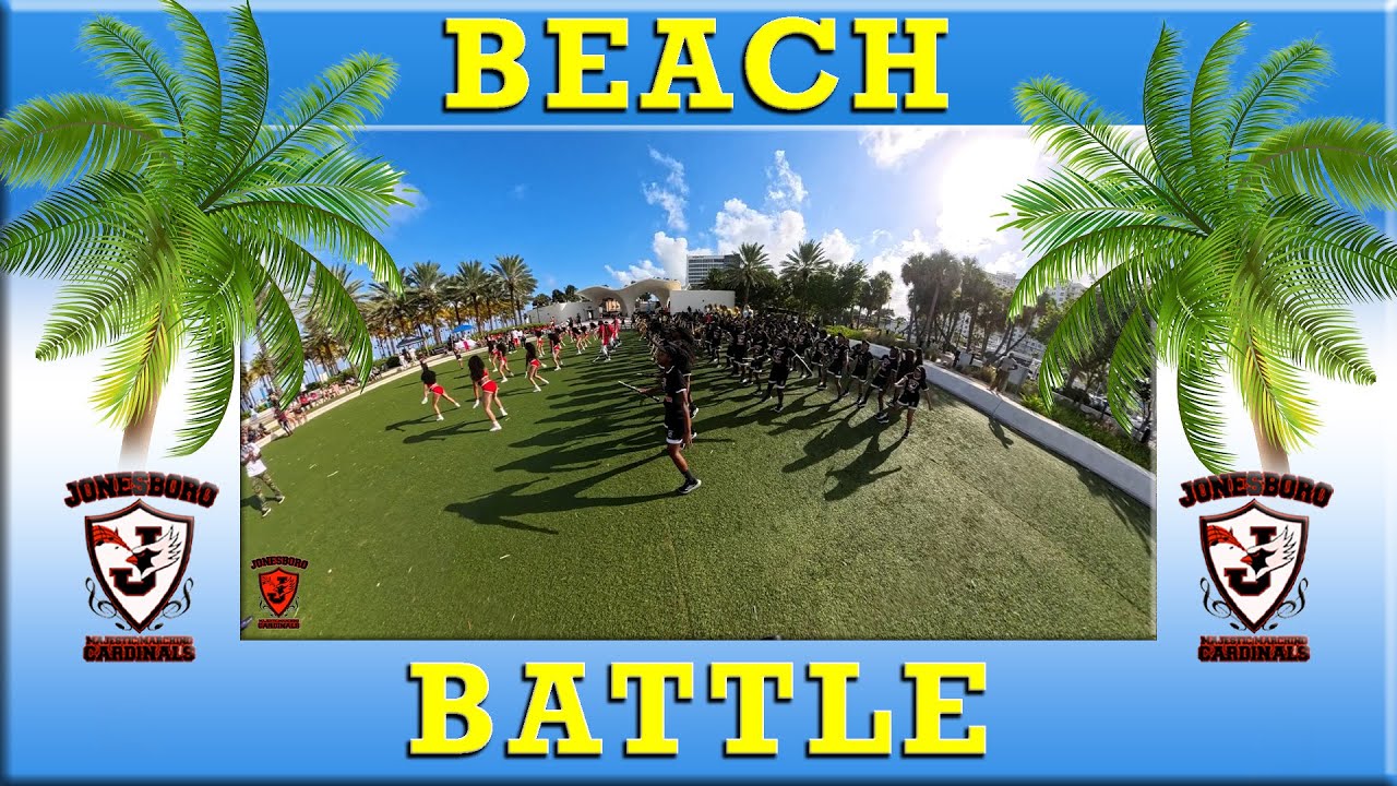 Пляжная битва против PBL — Форт-Лодердейл-Бич 2025 | Команда Majestic Marching Cardinals школы Дж...