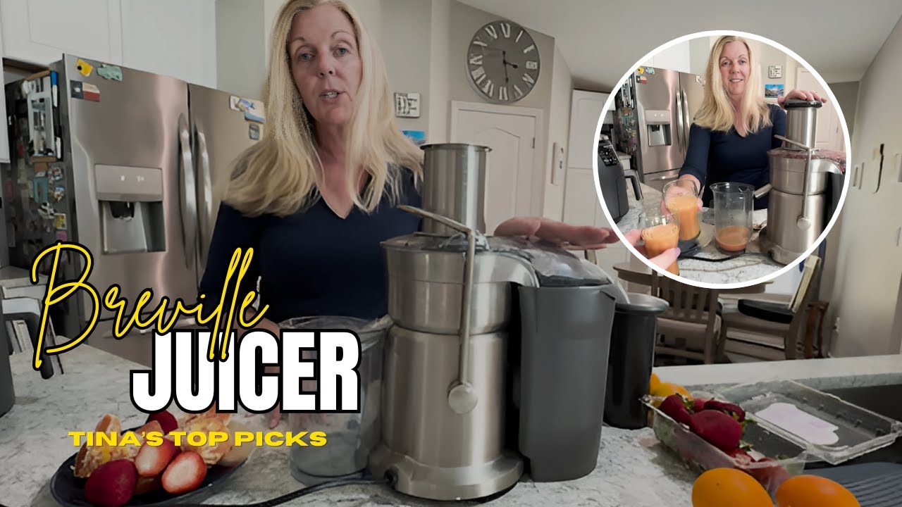 See Me Make Fresh Orange, Strawberry Juice With My Breville Juicer.