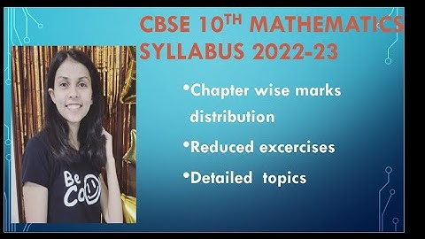 CBSE 10th Maths syllabus 2022-23 and unit wise detailed marks distribution !  #maths #10th #cbse