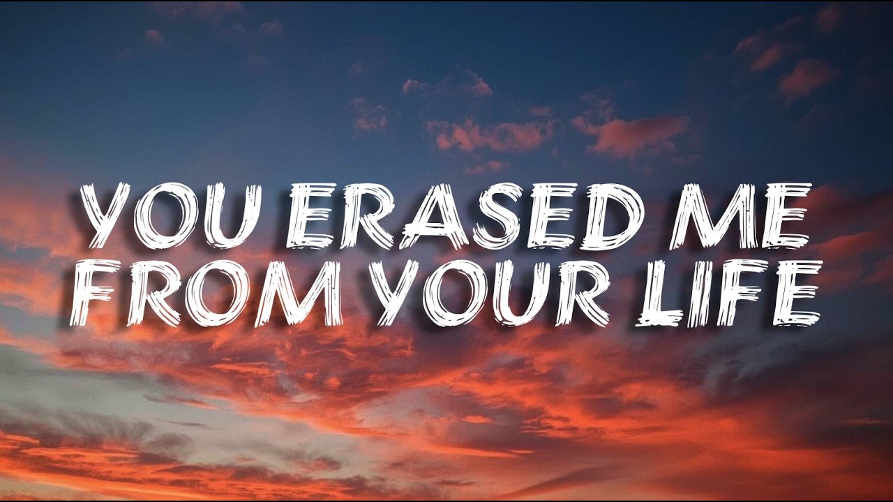 You Erased Me From Your Life | Sad Love Song (Lyrics)
