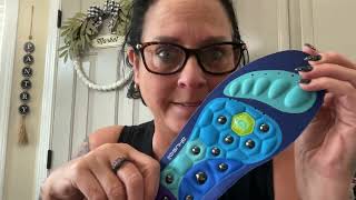 11 magnets to massage and ease your tired feet!!  These insoles are a game changer!