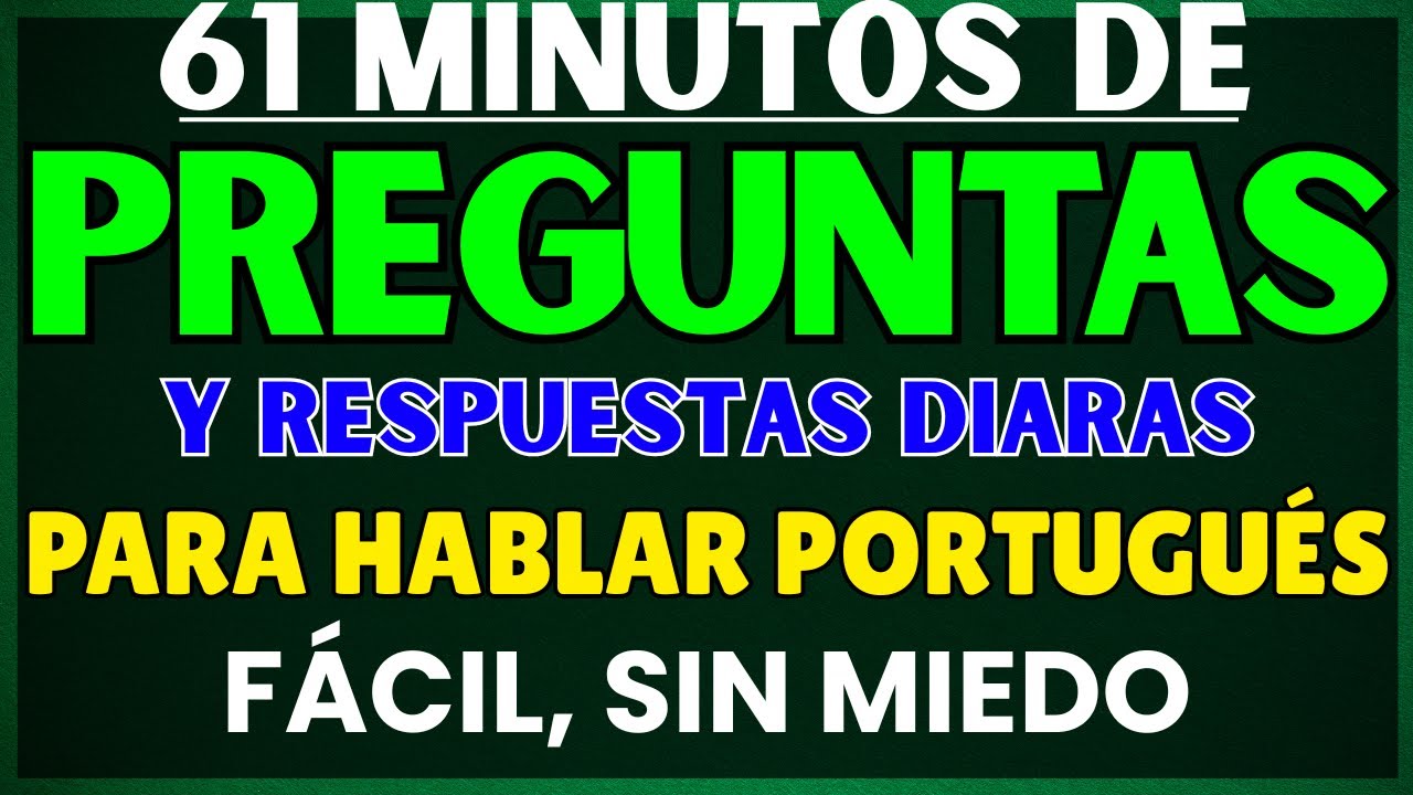 Es Imposible No Hablar Portugués con Estas Frases Cortas de Uso Diario🗣️