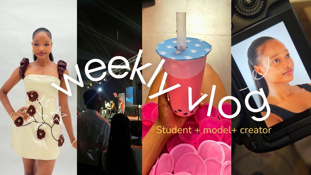 A week in my life as a STUDENT + CREATOR +  MODEL