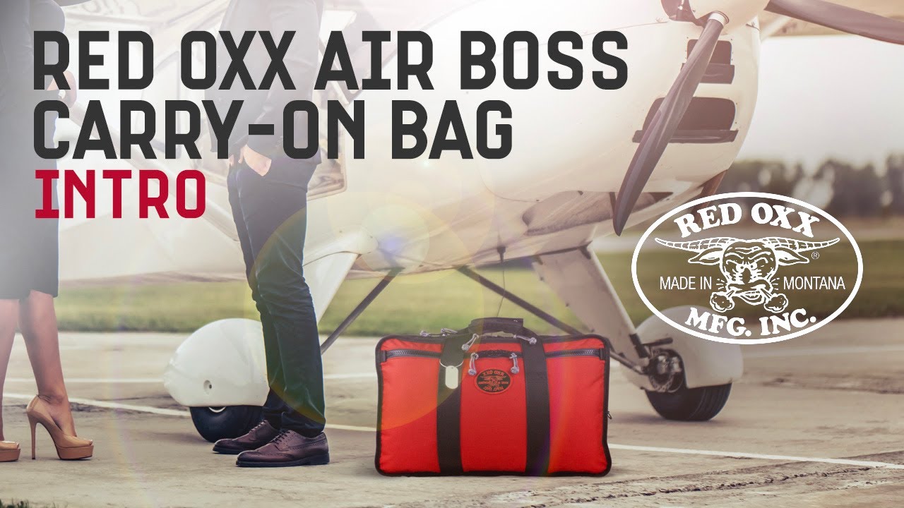 Red Oxx Air Boss Carryon Bag Introduction Video YouTube