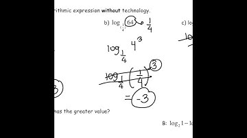 Math 30-2 Lesson 7.2 Evaluating Logarithmic Expressions