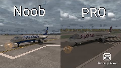 Noob vs PRO | RFS Real Flight Simulator | Takeoff, Cruising, Landing