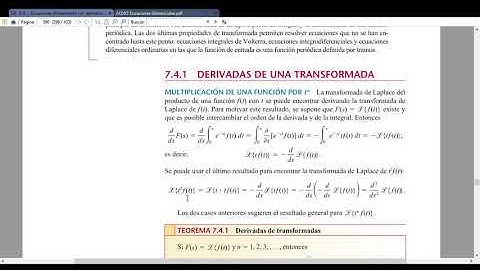 7.4.1 La transformada de Laplace de una convolución de funciones.