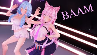 【Ray-MMD/ホロライブ/Hololive】BAAM【博衣こより/Hakui Koyori・雪花ラミィ/Yukihana Lamy】