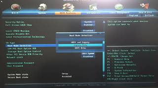 Como desabilitar ou habilitar  o secure boot BIOS Legacy UEFI placa GYGABITE