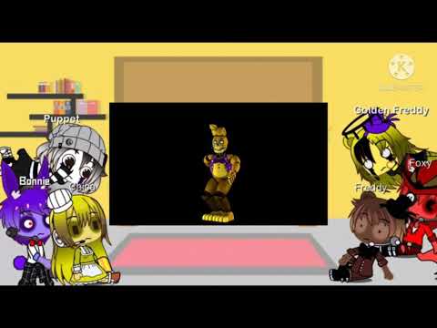 Fnaf 1 + puppet react to funny videos