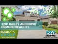 3201 Bailey Ann Drive, Ormond Beach, FL 32174 Duplex For Sale