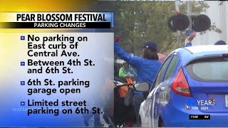 Pear Blossom Festival: Parking changes and road closures