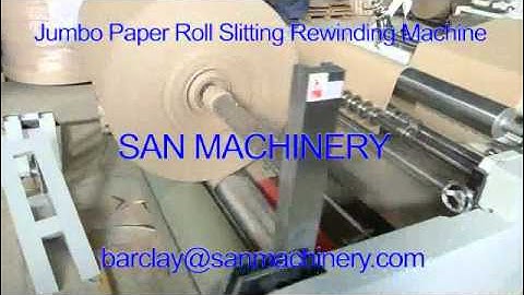 Jumbo Paper Roll Slitting Rewinding Machine