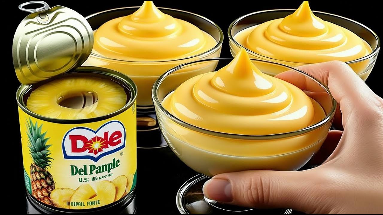 ЗНАМЕНИТЫЙ ананасовый мусс! Лучший итальянский десерт за 5 минут, который я когда-либо ел!