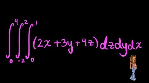 calculating the triple integral 2x+3y+4z - math is hot!