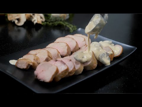 Video: Tenderloin Babi Dengan Saus Jamur Krim