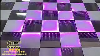 3D LED INFINITY DANCE FLOOR FOR HIRE UK