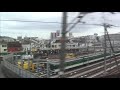 JR湖西線大津京駅ーJR山科駅　車窓風景　JR Kosei Line Otsukyo Station-JR Yamashina Station car window scenery