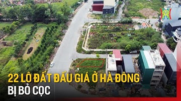 22 lô đất đấu giá ở Hà Đông bị bỏ cọc | Tin tức