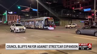 Wali Kota Council Bluffs menentang perluasan Streetcar Omaha