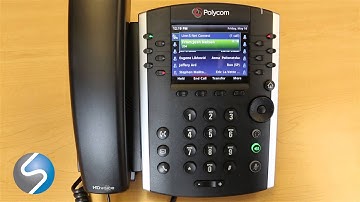 Polycom VVX 400: Call on Hold and Mute