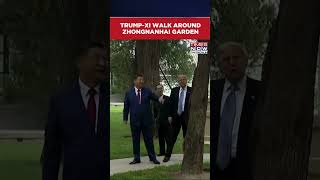 Donald Trump Walks With Xi Jinping At Zhongnanhai Garden In Beijing | Trump-Xi Summit #Shorts