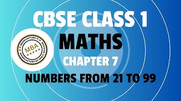 CBSE Class 1 Maths Chapter 7 Numbers from 21 to 99