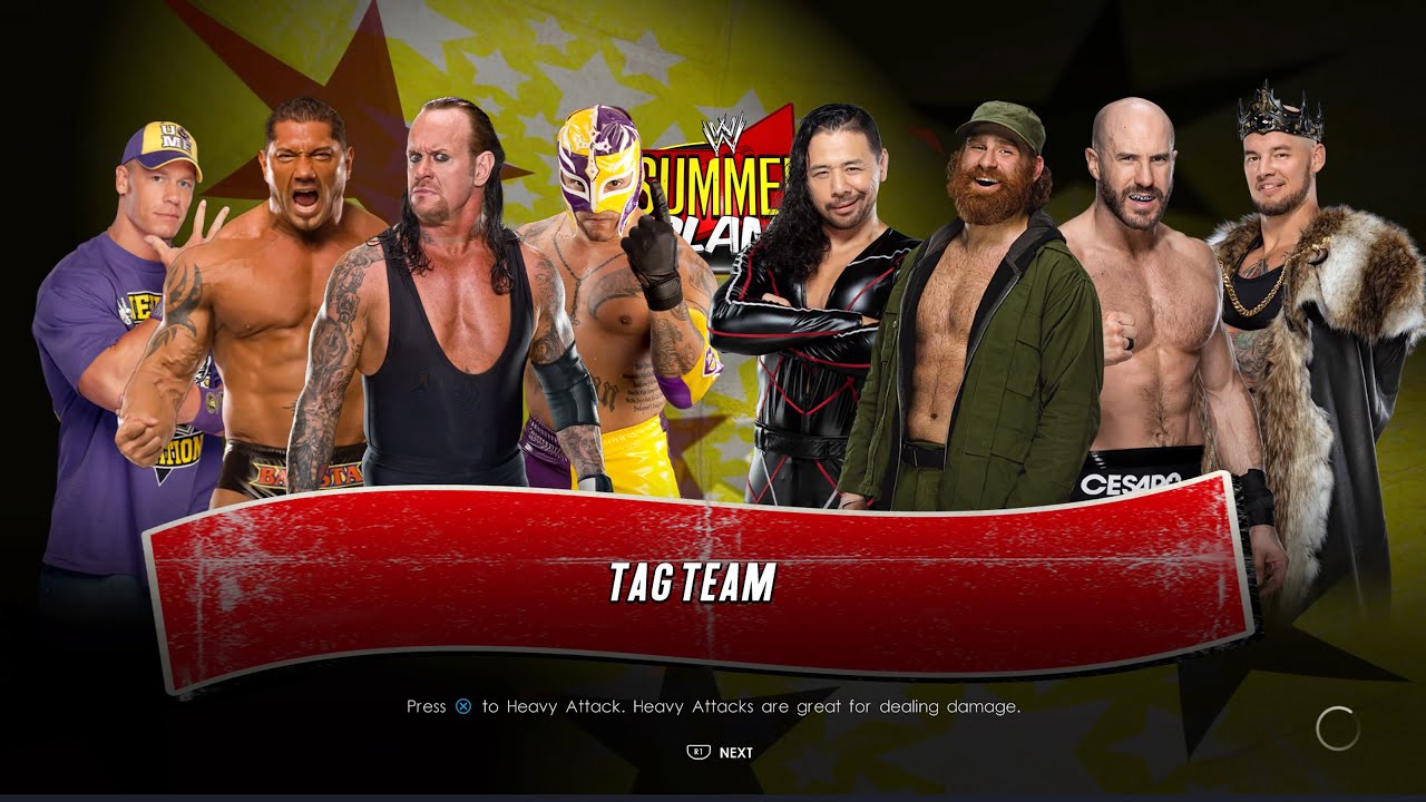  WWE 2K22 Batista Rey Mysterio John Cena The Undertaker Vs The Artist Collective King 