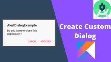 Custom AlertDialog Using Kotlin in Android Studio | Android Tutorials
