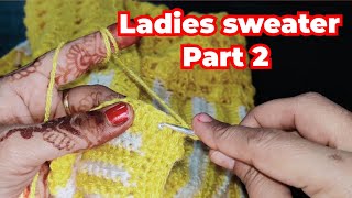 New Crochet Ladies Sweater(Part 2)
