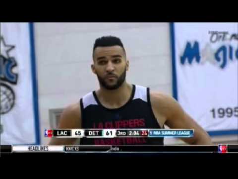 Liam McMorrow LA CLIPPERS VS. DETROIT PISTONS NBA SUMMERLEAGUE 2015