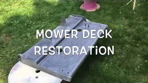 Antique cub cadet mower deck restoration