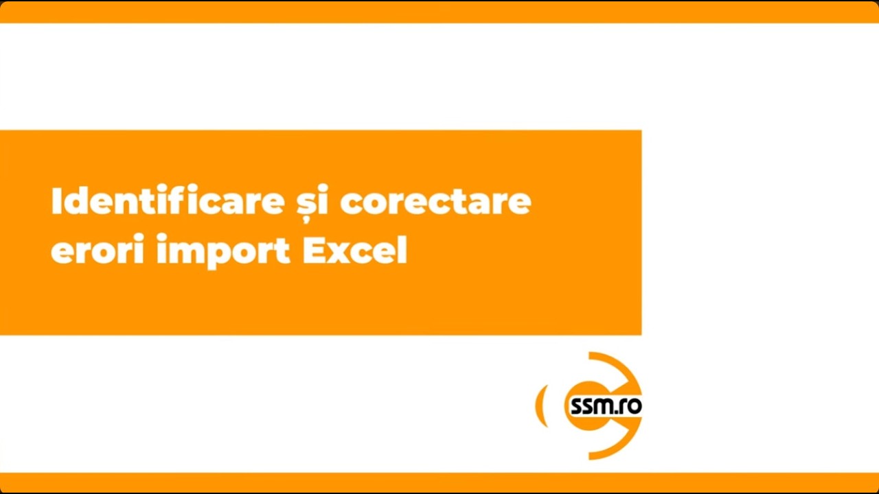 Identifying and correcting Excel import errors