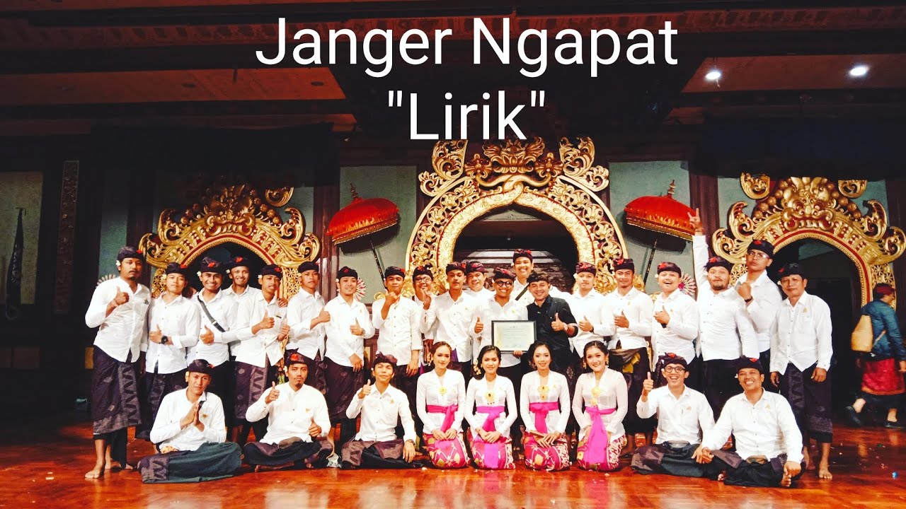 Janger Ngapat (Lirik Gending) Gamelan Suling Gita Semara
