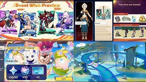 New Update! Version 5.8 Rewards, Great Benefits Ever, free skins and new weapons! - Genshin Impact