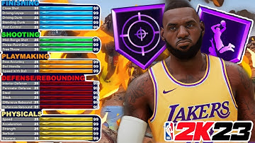 NBA 2K23 LEBRON JAMES BUILD DEMIGOD SMALL FORWARD BUILD!