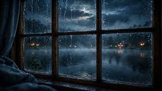 10 Hours of Brown Noise for Deep Sleep 🌧️ Rain Window